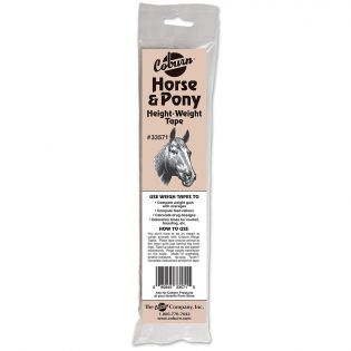 Ruban de mesure poids et grandeur Coburn, cheval et poney