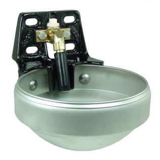 Stainless steel drinking bowl model 1203, 3/4'' brass valve