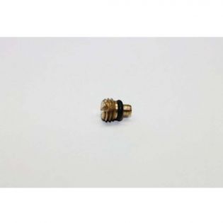 Adjustment screw and seal for pigs drinking bowls