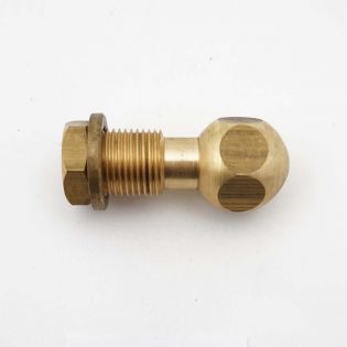 Brass connection for drinking bowls suevia 41a and 43a