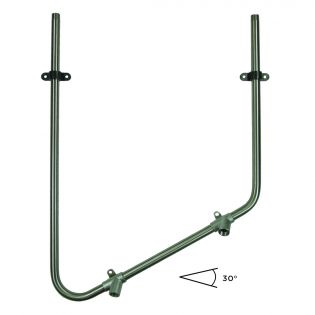 Inclined u-shape connection pipe 29'', 1/2'' female outlets