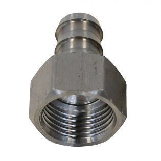 1/2'' female stainless steel connection with seal for pipes