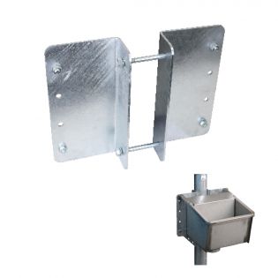 Mounting bracket for 5.5'' (14 cm) pipe, with screws