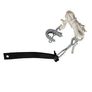 Attache-queue de vache avec corde en Perlon