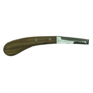 Couteau à sabot avec lame large, double tranchant