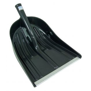 All purpose black plastic shovel, 13,5'' (34 cm)