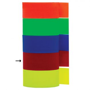 Bracelet en velcro pour bovins, Rouge, 10/pqt