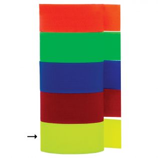 Bracelet en velcro pour bovins, Jaune, 10/pqt