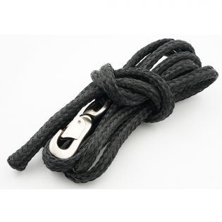 Black V-shape braided halter for cow with clip tie