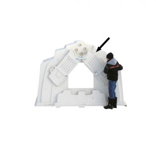 Right rear swing door for group hutch