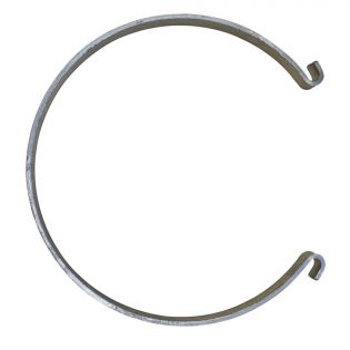 Bucket ring made of galvanized metal