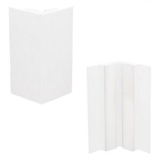 Recycled Plastic Deck Corner, White 8''