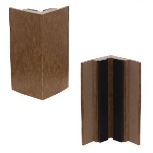 Recycled Plastic Deck Corner, Wood Cedar, 8''