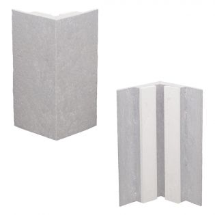 Recycled Plastic Patio Corner, Seafoam Grey, 8''