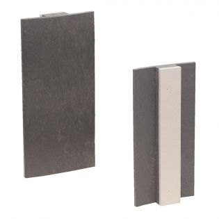 Moulure de Finition pour Joints, Gris Urbain, 8''