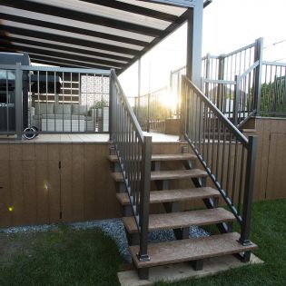 Bark Brown Step, 1,5'' x 11,5'' x 8'