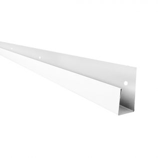 7/8'' x 8' White aluminium J-Trim