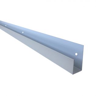 Moulure en J en acier peint Gris de Mer 7/8" x 8'