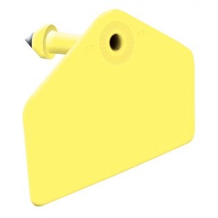Global Pig Ear Tags, Yellow Blank, 25 Pack
