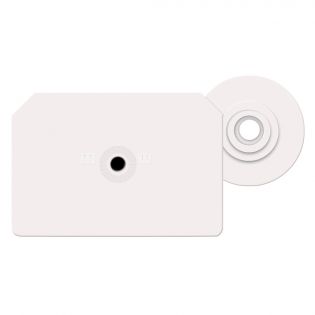 Integra Pig Ear Tags, White, 25-Pack