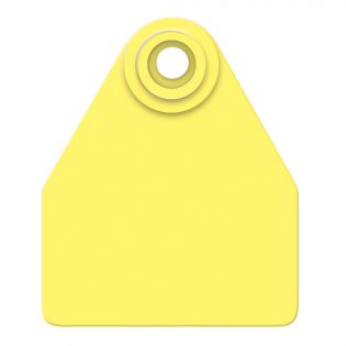 Global Medium Calves Ear Tags, Yellow, 25 Pack