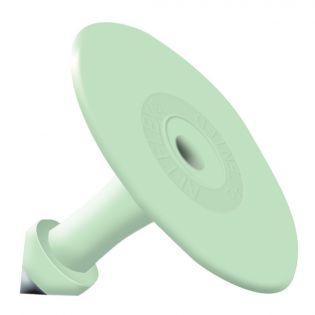 Ear Tag Male Clip, Green Blank