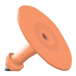 Attache mâle pour étiquette d'oreilles, orange vierge