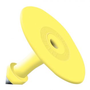 Clip male for ear tag, yellow blank
