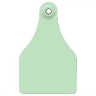 Super Maxi Female Clip Ear Tag for Cows, Green Blank