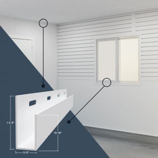 J-Moulding, Grey Color, 1/2'' x 10'