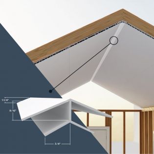 Double-walled corner moulding