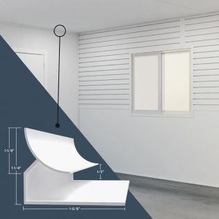 Outside corner moulding grey colour