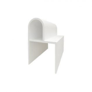 Moulure de PVC pour bout de porte Norlock 1,5'' x 20'