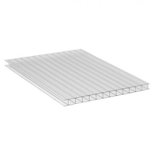 Panneau de polycarbonate Multiwall 8 MM, clair, 4' x 20'