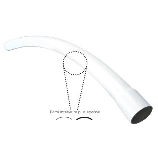 Coude en PVC pour vis flexible