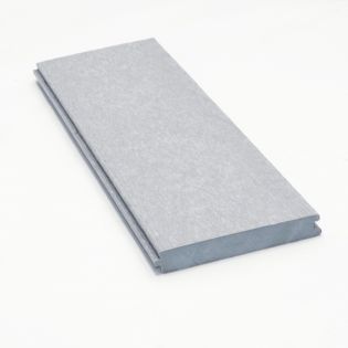 Recycled Plastic Patio Board - Seafoam Grey - 16' x 6'' x 7/8''