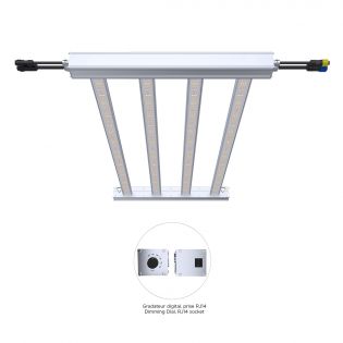 Lumière au Led Growz Canopy4 pour hydroponie, 320 W - 120 V