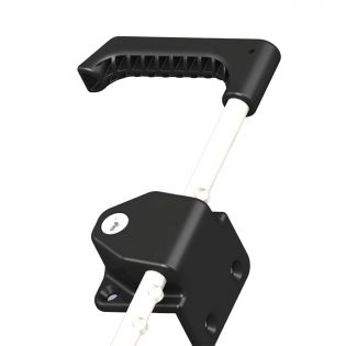 Lockable drop rod for double pool gate