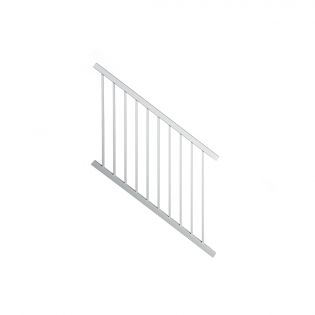 Aluminium Outdoor Stair Railing, White 37'' x 46''