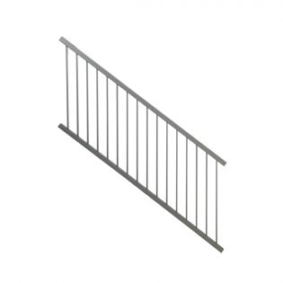 Aluminium Outdoor Stair Railing, Charcoal 37'' x 72''