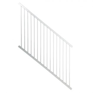 Aluminium Outdoor Stair Railing, White 48'' x 72''