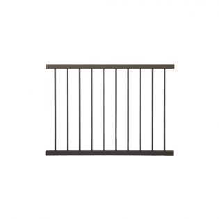 Kleco Aluminum Baluster Railing, Brown, 37’’ x 46’’