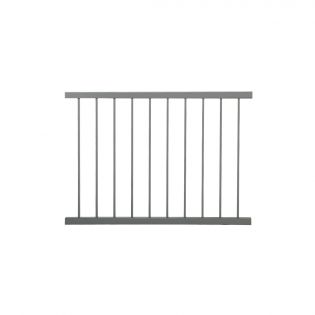 Kleco Aluminum Baluster Railing, Charcoal, 37’’ x 46’’