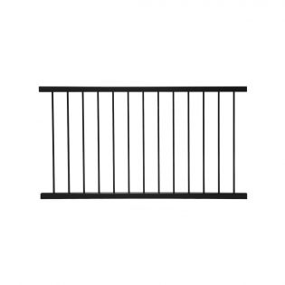 Kleco Aluminum Baluster Railing, Black, 37’’ x 60’’