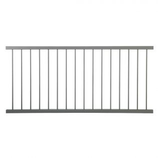 Kleco Aluminum Baluster Railing, Charcoal, 37’’ x 72’’