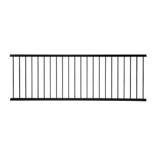 Kleco Aluminum Baluster Railing, Black, 37’’ x 96’’