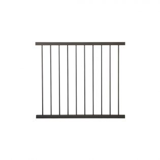 Kleco Aluminum Baluster Railing, Brown, 43’’ x 46’’