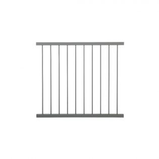 Kleco Aluminum Baluster Railing, Charcoal, 43’’ x 46’’