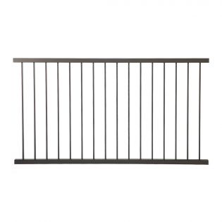 Kleco Aluminum Baluster Railing, Brown, 43’’ x 72’’