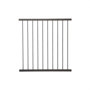 Kleco Aluminum Baluster Railing, Brown – 48’’ x 46’’